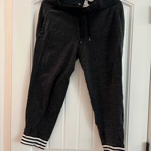 adidas Womens Black Joggers with Striped Cuffs
